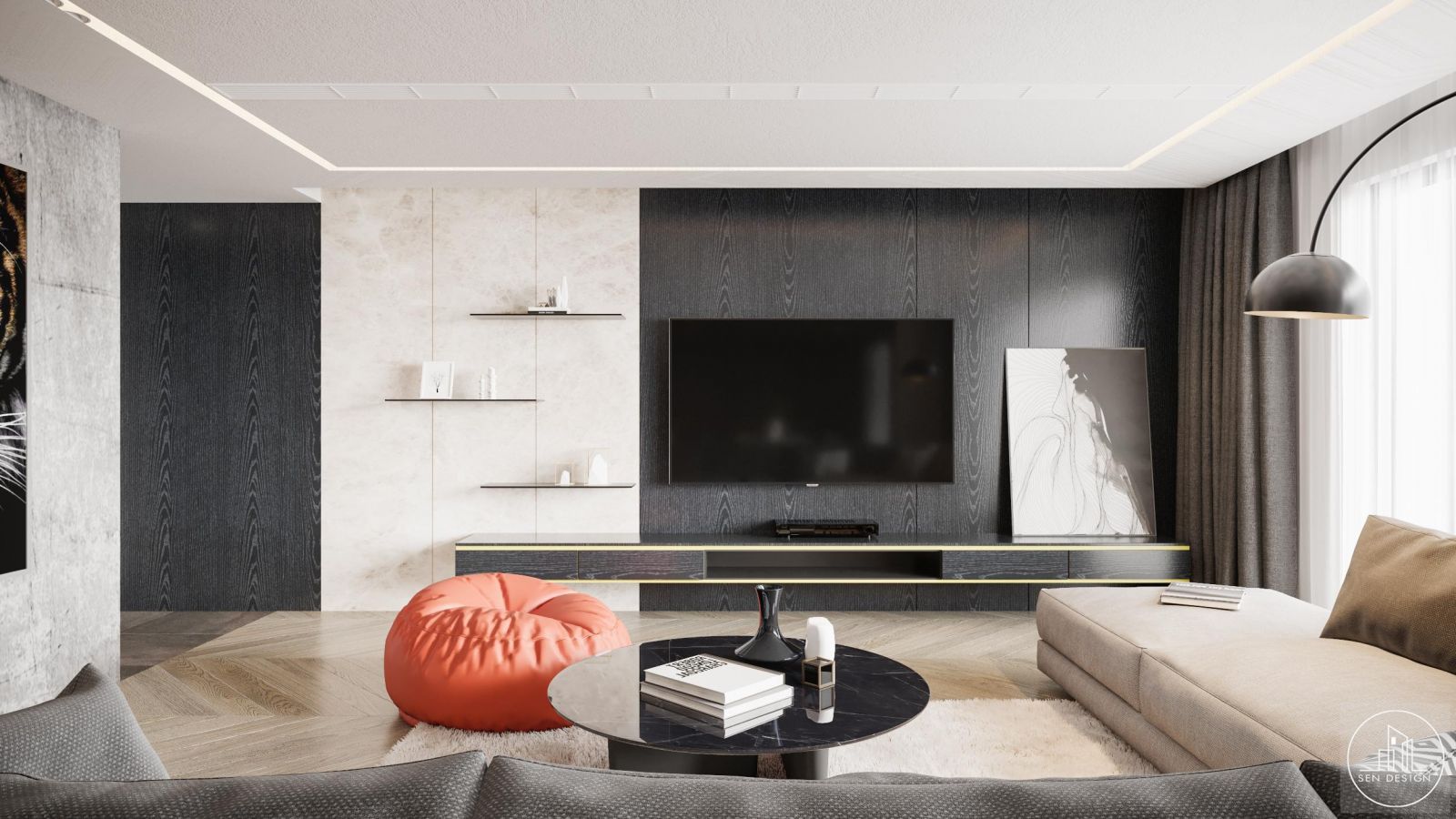LIVING ROOM ỊN KOSMO TAY HO OF ARPARTMENT 